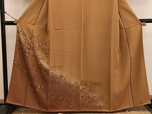 平和屋着物■訪問着 枝橘文 暈し染め 正絹 逸品 未使用 BAAX5072mz