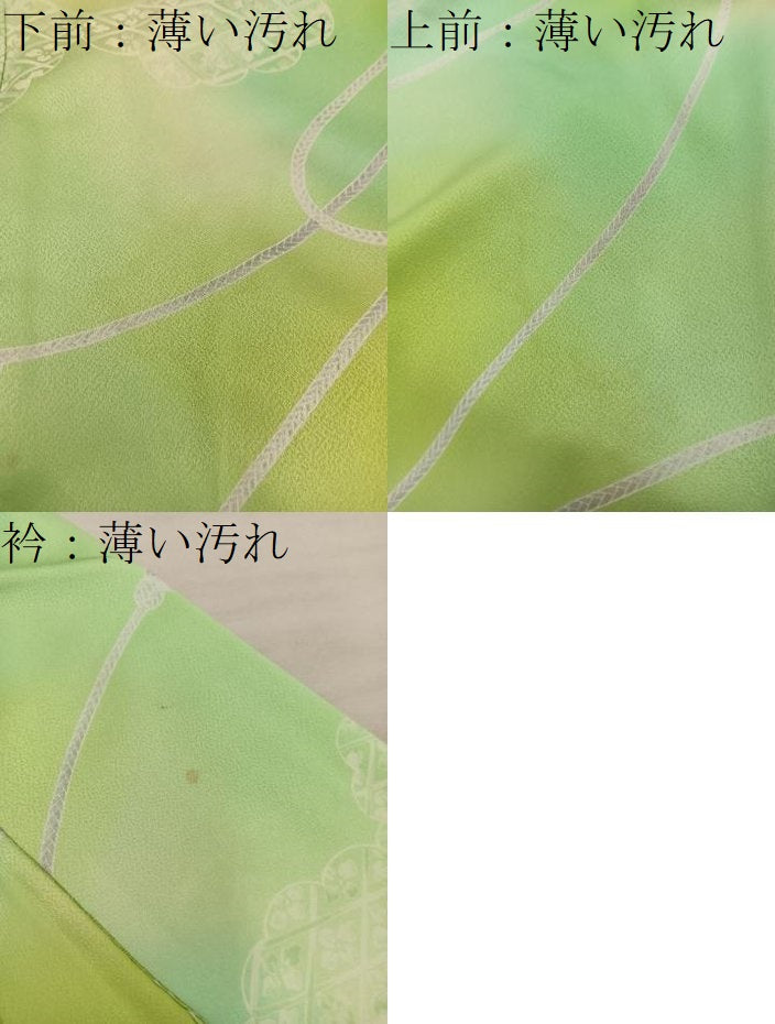 平和屋着物■上質な小紋 七宝花文 暈し染め 正絹 逸品 BAAX5086mz