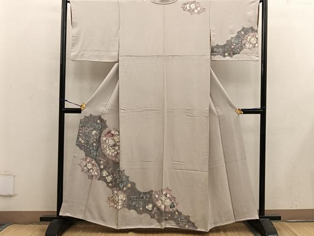 平和屋着物■訪問着 辻が花 絞り 正絹 逸品 BAAX5095mz