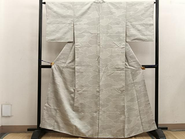 平和屋着物■上質な紬 絣文様 正絹 逸品 BAAX5118mz
