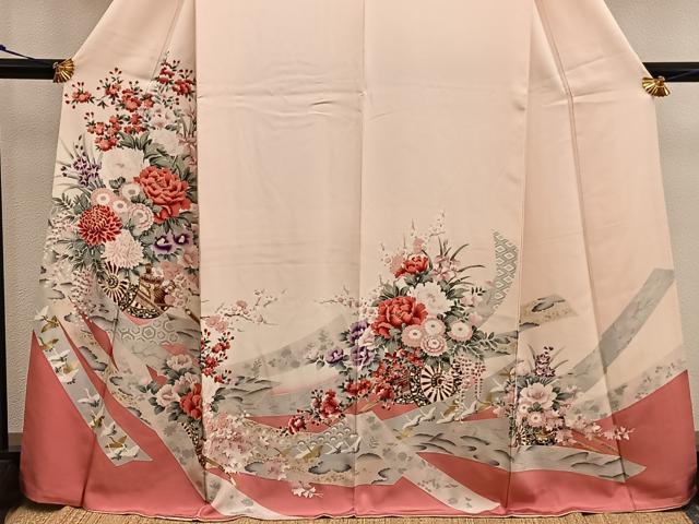 平和屋着物■訪問着 花車文 金彩 正絹 逸品 BAAX5142mz