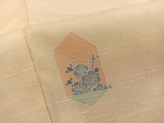 平和屋着物■上質な紬 亀甲花文 正絹 逸品 BAAX5150mz