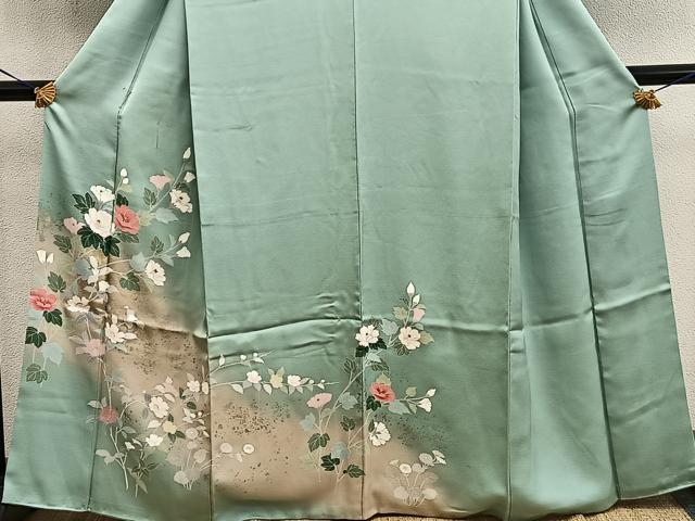 平和屋着物■訪問着 枝花文 金彩 正絹 逸品 BAAX5151mz