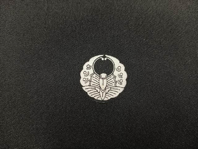 平和屋着物■豪華黒留袖 扇面菊花文 金彩 正絹 逸品 BAAX5178mz