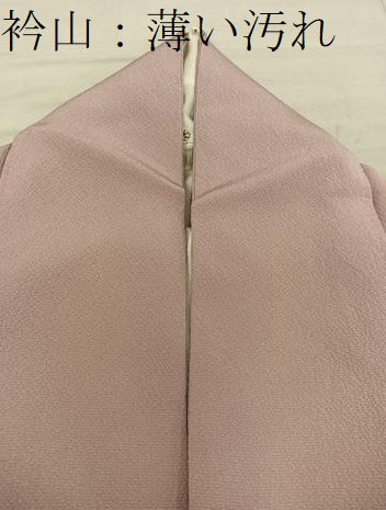 平和屋着物■上質な色無地 作家物 ワンポイント 草花文 宍色 正絹 逸品 BAAX5187mz