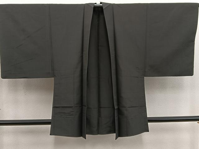 平和屋着物#男性 羽織 黒緑色 正絹 逸品 BAAX5197mz
