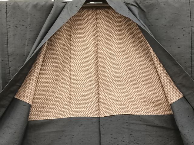 平和屋着物#男性 羽織 紬 蝋色 正絹 逸品 BAAX5200mz