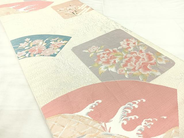 平和屋着物◎六通柄袋帯 琳派綴錦 金糸 正絹 逸品 BAAX5228qw