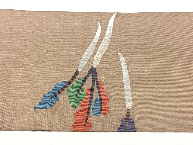 平和屋着物◎九寸名古屋帯 成り物 正絹 逸品 BAAX5268qw