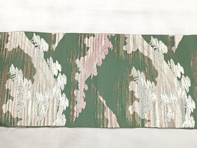 平和屋着物◎八寸名古屋帯 遠山風景文 金糸 BAAX5342qw