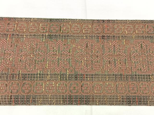 平和屋着物◎本場筑前博多織 八寸名古屋帯 花間道 正絹 逸品 BAAX5371qw