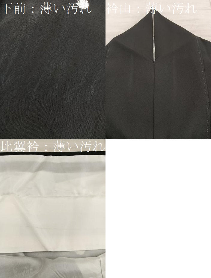 平和屋着物■豪華黒留袖 渡橋飛鶴花文 金彩 正絹 逸品 BAAX5418mz