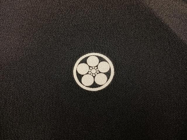 平和屋着物■豪華黒留袖 地紙重ね飛鶴花文 暈し染め 金彩 正絹 逸品 BAAX5428mz