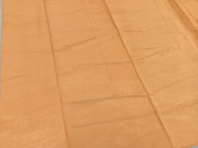 平和屋着物■上質な色無地 風景地紋 柑子色 正絹 逸品 BAAX5440mz