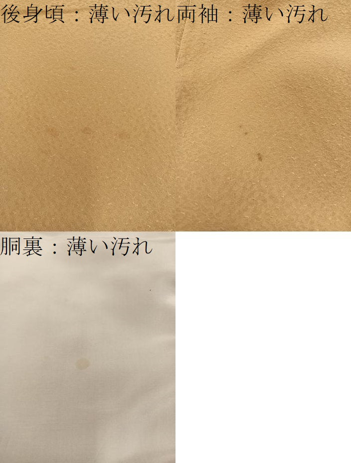 平和屋着物■上質な色無地 黄朽葉色 正絹 逸品 BAAX5451mz