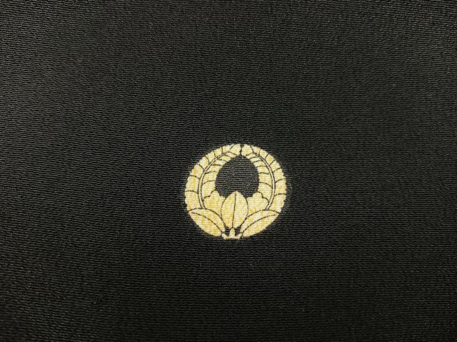 平和屋着物■豪華黒留袖 駒刺繍 亀甲菊花文 金彩 正絹 逸品 BAAX5462mz