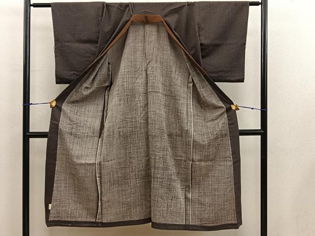 平和屋着物■男性 長襦袢 無双仕立て 亀甲文 ウール BAAX5478mz