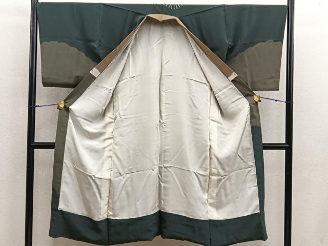 平和屋着物■男性 長襦袢 袷 絞り 人物文 正絹 逸品 BAAX5479mz
