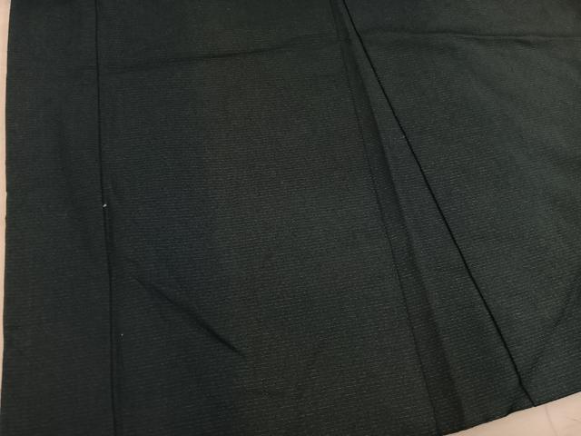 平和屋着物#男性 羽織 黒緑色 正絹 逸品 BAAX5490mz