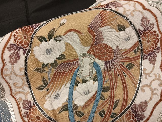 平和屋着物■豪華黒留袖 駒刺繍 鏡裏鳳凰花文 暈し染め 金彩 正絹 逸品 BAAX5496mz