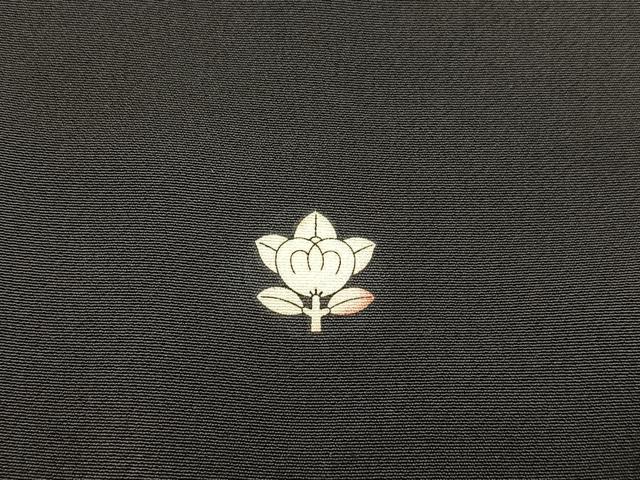 平和屋着物■豪華黒留袖 駒刺繍 地紙重ね飛鶴花文 暈し染め 金彩 正絹 逸品 BAAX5503mz