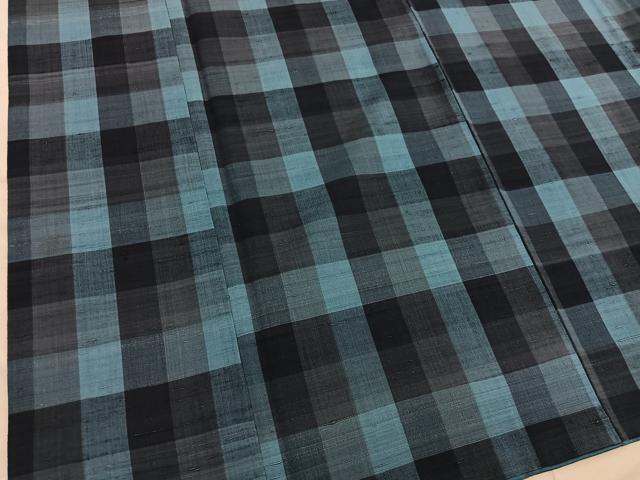 平和屋着物■上質な紬 横段文 正絹 逸品 BAAX5516mz