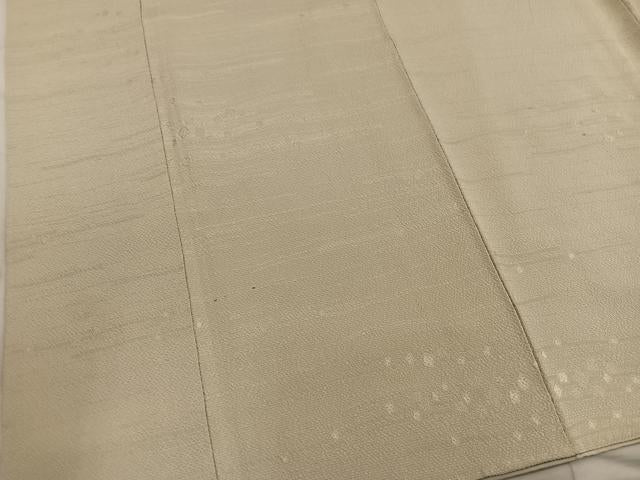 平和屋着物■上質な色無地 箔散らし地紋 枯色 正絹 逸品 BAAX5538mz