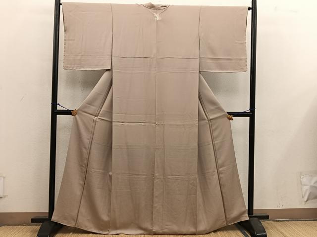 平和屋着物●上質な色無地 薄香色 正絹 逸品 BAAX5540mz
