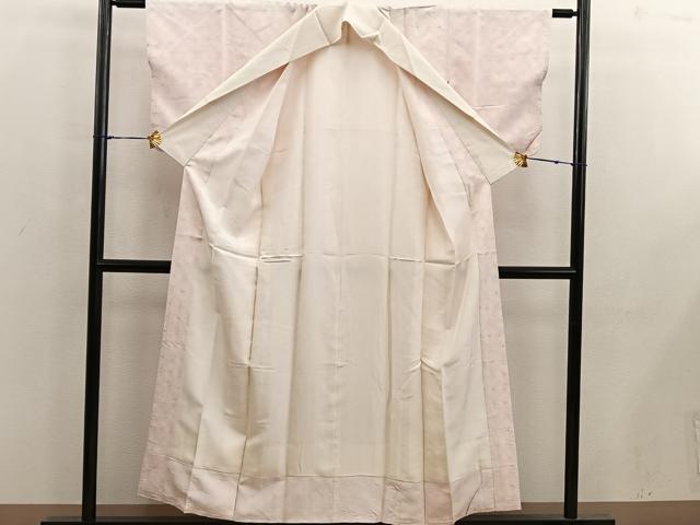 平和屋着物■長襦袢 袷 絞り 草花文 正絹 逸品 BAAX5548mz