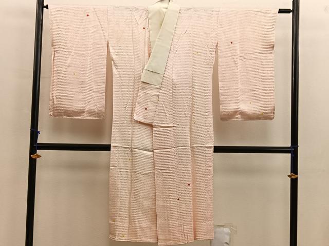 平和屋着物■長襦袢 無双仕立て 絞り 正絹 逸品 BAAX5554mz
