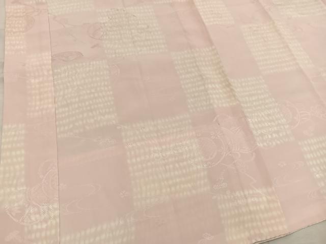 平和屋着物■長襦袢 無双仕立て 鼓花文 半衿刺繍 正絹 逸品 BAAX5581mz
