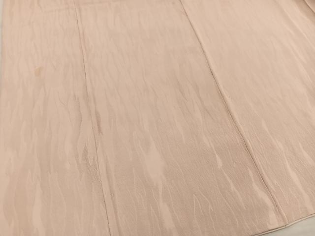 平和屋着物■上質な色無地 幾何学地紋 杏色 高島屋扱い 正絹 逸品 BAAX5582mz