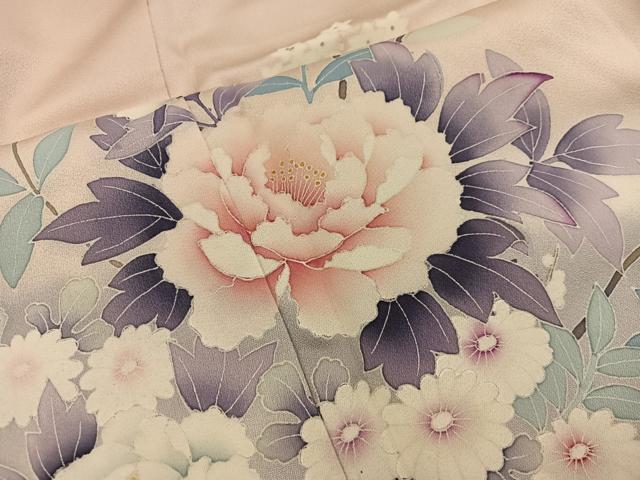 平和屋着物■訪問着 花車文 暈し染め 正絹 逸品 BAAX5611mz
