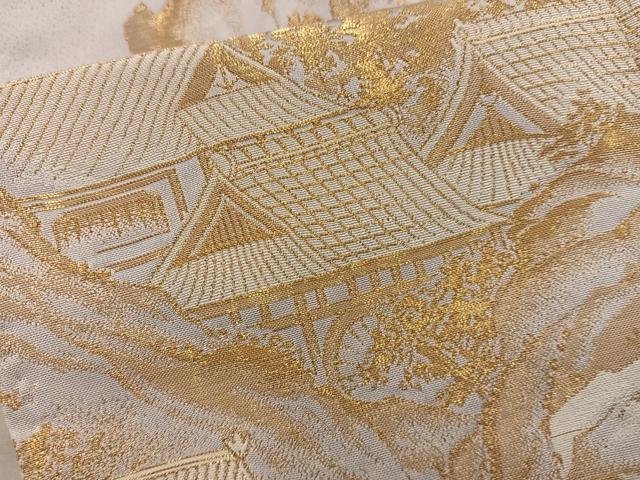 平和屋着物■豪華色留袖 寿光織 風景文 暈し染め 金糸 正絹 逸品 BAAX5613mz