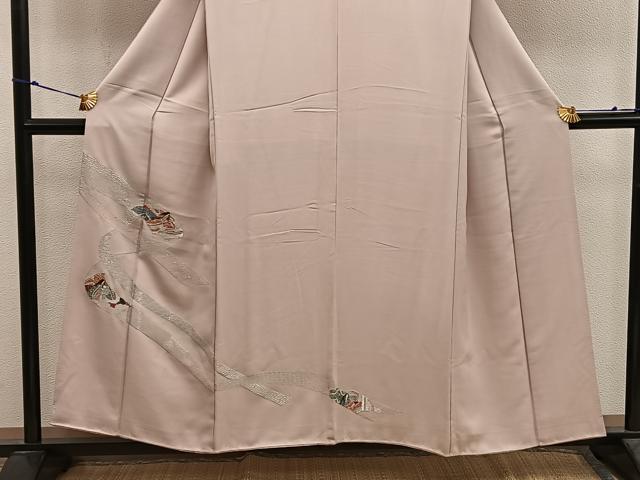 平和屋着物■豪華色留袖 人物文 寿光織 銀糸 正絹 逸品 BAAX5615mz