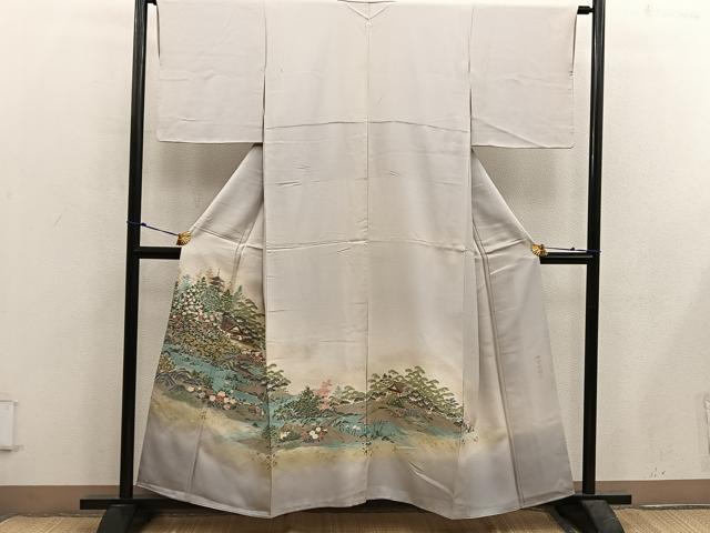 平和屋着物■豪華色留袖 寿光織 修学院離宮 暈し染め 金糸 さが美扱い 正絹 逸品 BAAX5618mz