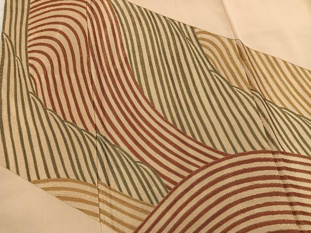 平和屋着物■豪華色留袖 流水文 金糸 正絹 逸品 BAAX5625mz