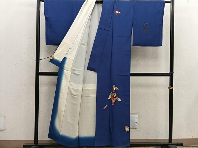 平和屋着物■訪問着 能 狂言 正絹 逸品 BAAX5626mz