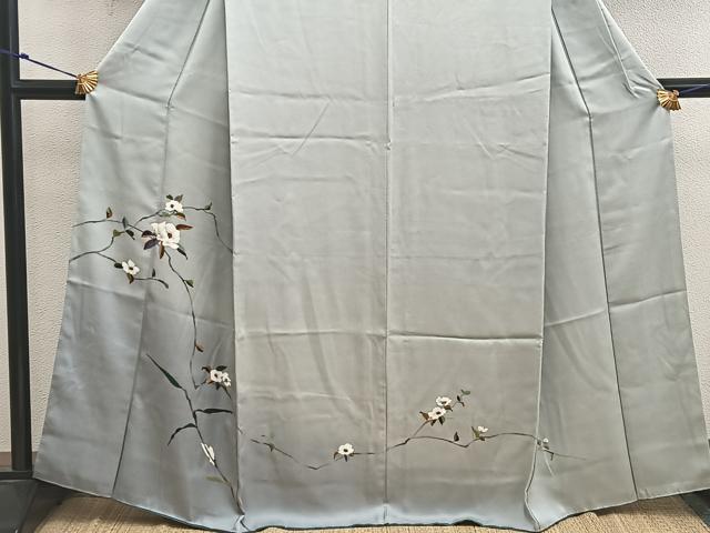 平和屋着物■訪問着 枝花文 さが美扱い 正絹 逸品 BAAX5634mz
