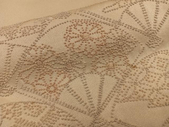 平和屋着物■訪問着 総相良刺繍 扇面花文 正絹 逸品 BAAX5635mz