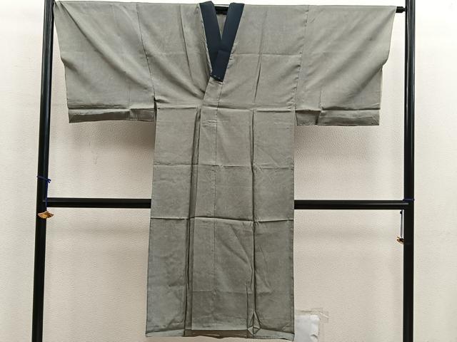 平和屋着物■男性 長襦袢 単衣 鷹 金彩 正絹 逸品 BAAX5637mz