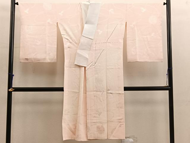 平和屋着物□長襦袢 無双仕立て 作家物 舞花文 暈し染め 正絹 逸品