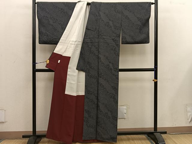 平和屋着物■江戸小紋 寄せ小紋柄 正絹 逸品 BAAX5679mz