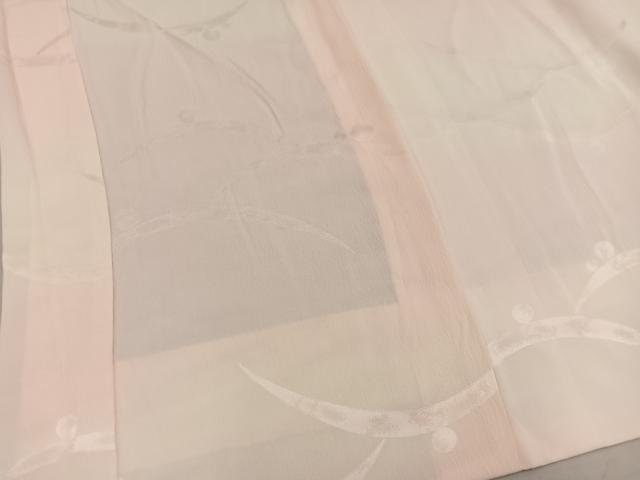 平和屋着物■長襦袢 無双仕立て 作家物 露芝地紋 暈し染め 正絹 逸品 BAAX5683mz