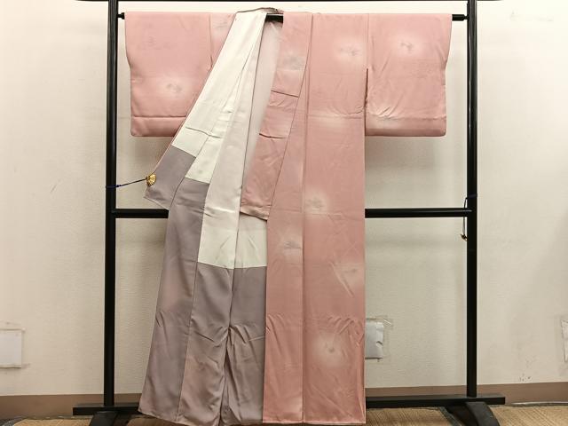 平和屋着物■上質な小紋 風景地紋 蛍暈し 正絹 逸品 BAAX5686mz