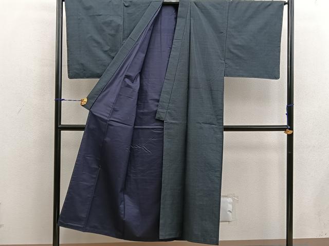 平和屋着物■男性 本場大島紬 アンサンブル 80亀甲 総詰め 正絹 逸品 BAAX5689mz