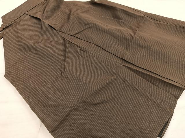 平和屋着物●男性 馬乗り袴 縞 正絹 逸品 BAAX5707mz