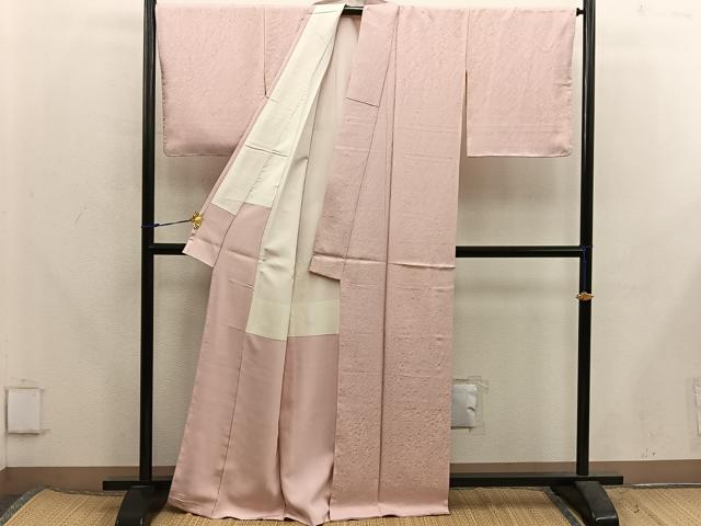 平和屋着物●上質な色無地 宍色 正絹 逸品 未使用 BAAX5708mz