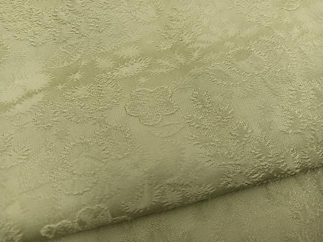 平和屋着物●上質な色無地 梅花地紋 木蘭色 さが美扱い 正絹 逸品 BAAX5724mz