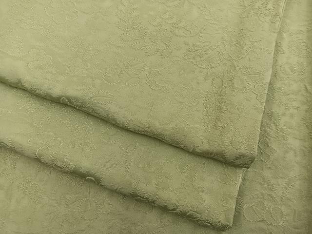 平和屋着物●上質な色無地 梅花地紋 木蘭色 さが美扱い 正絹 逸品 BAAX5724mz